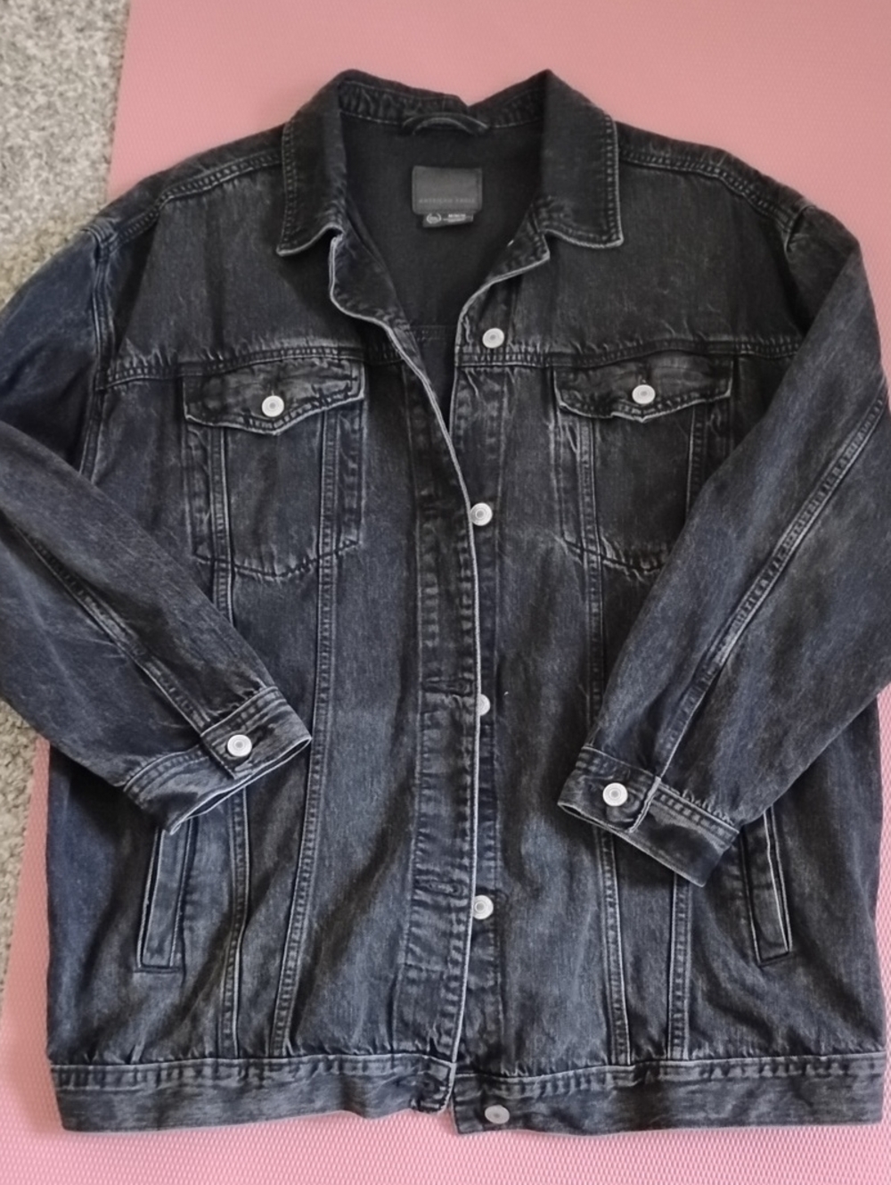 American Eagle Black Denim Jacket Never Worn